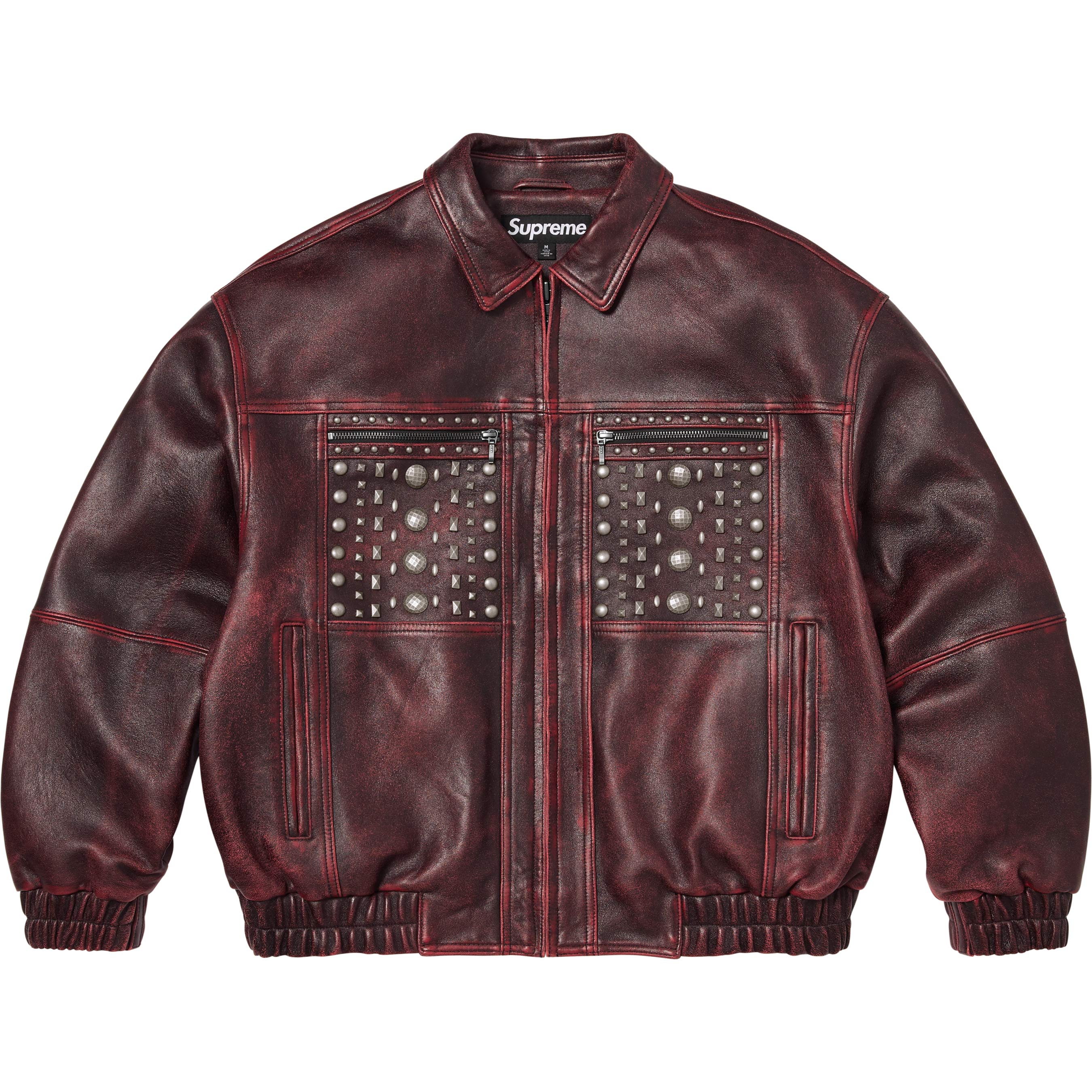 Multi Studded Leather Jacket view 13